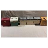 6pc Vtg 45Rpm Record Carry Boxes Cases