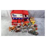Antique-Vtg Toys w/ Evel Knievel Scramble Van