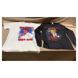2pc 2004-2005 Rod Stewart Concert Shirts Lot