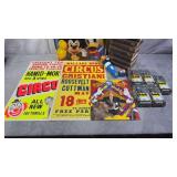 Assorted Collectibles w/ Circus Posters