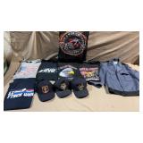 11pc Vtg Military & Related Shirts & Hats w/Jacket
