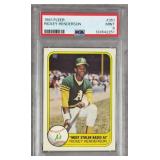 PSA 9 1981 Fleer #351 Rickey Henderson Card