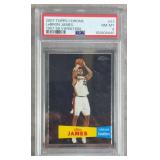 PSA 8 2007 Topps Chrome #23 Lebron James Variation