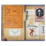 Antique-Vtg Scrap Book w/ Dracula Horror