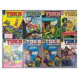 8pc Toka #3-10 1965 Dell Comic Books