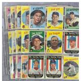 55pc 1959 Topps Baseball Cards w/ Rookies