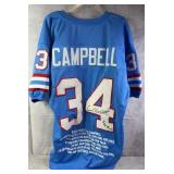 Earl Campbell HOF 91 Signed Football Jersey