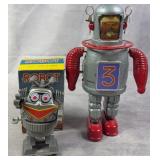 Vintage Robot Toys w/ Astro Scout