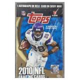 Sealed 2010 Topps Football Hobby Pack Box
