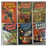 6pc Space Man #2 (#1) - #8 1962 Dell Comic Books