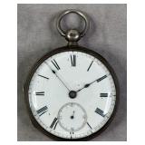 Late 19th Century Swiss .875 Silver Pocket Watch