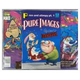 Pure Images #5 & Ren And Stimpy #1 Comic Books