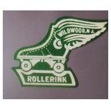 Vintage Wildwood Rollerink Felt Patch/Label