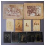 Antique Cabinet & Tin Type Photos