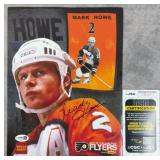 Mark Howe Signed 2011-12 Flyers Photo w/ JSA COA