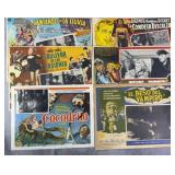 6pc Vintage Lobby Cards w/ Horror & John Wayne