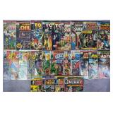 25pc Bronze Age Horror Marvel Comic Books
