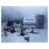 2pc Super Nintendo Consoles W/Games +