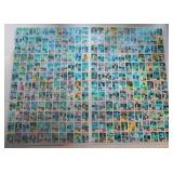 1983 Topps Baseball Error Blank Back Master Sheet