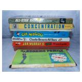 6pc Vtg Board Games W/Character