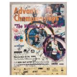 31x Signed Advanta Championships Tennis Poster