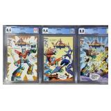 CGC Graded Voltron #1-3 1985 Modern Comic Books