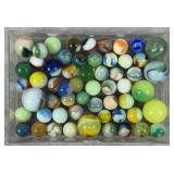 Vintage Uranium Glass Marbles w/ Super Glow