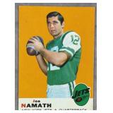 1969 Topps #100 Joe Namath Football Card