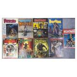 9pc Horror Magazines w/ #1 & Frankenstein