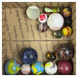 Vintage Marbles w/ 1.5" & Coca-Cola