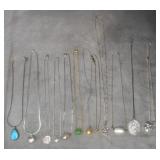 Assorted 925 Silver Ladies Necklaces w/Pendants