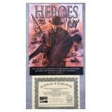 9x Signed Real Heroes #1 w/ DF COA