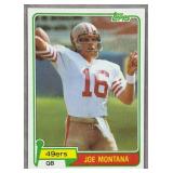 1981 Topps #216 Joe Montana Rookie Football Card