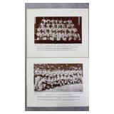 Signed 1945-46 Tigers & Red Sox Photographs