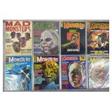 8pc Vintage Horror Magazines w/ Famous Monsters