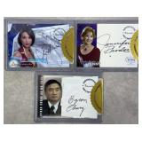 3pc 2001-2006 Inkworks Autographed Cards