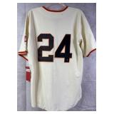 Willie Mays Signed Mitchell & Ness Baseball Jersey