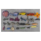 Antique Metal & Tin Cracker Jack Prize Toys