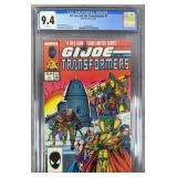 CGC 9.4 G.I. Joe & The Transformers #4 1987 Marvel