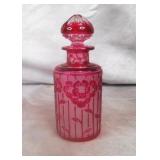 Cristal Nancy French Cameo Glass Perfume Bottle