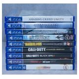 9pc Playstation 4 Games W/Sealed