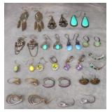 Assorted 925 Silver Ladies Pierced Earring Sets