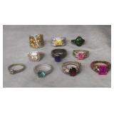 Assorted 925 Silver Ladies Rings