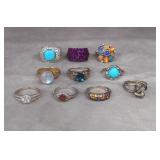 Assorted 925 Silver Ladies Rings