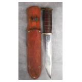 Vintage Hunting Knife w/Leather Sheath