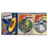 3pc 1929 Large Size Sci-Fi Pulp Magazines