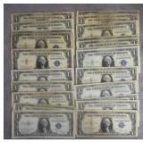 1935 D/E/F Silver Certificate $1 Bills