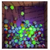 Uranium Glass Marbles w/ Super Glow
