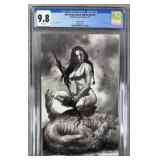 CGC 9.8 Red Sonja Black White Red #2 2021 Dynamite