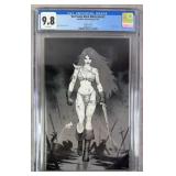 CGC 9.8 Red Sonja Black White Red #2 2021 Dynamite
